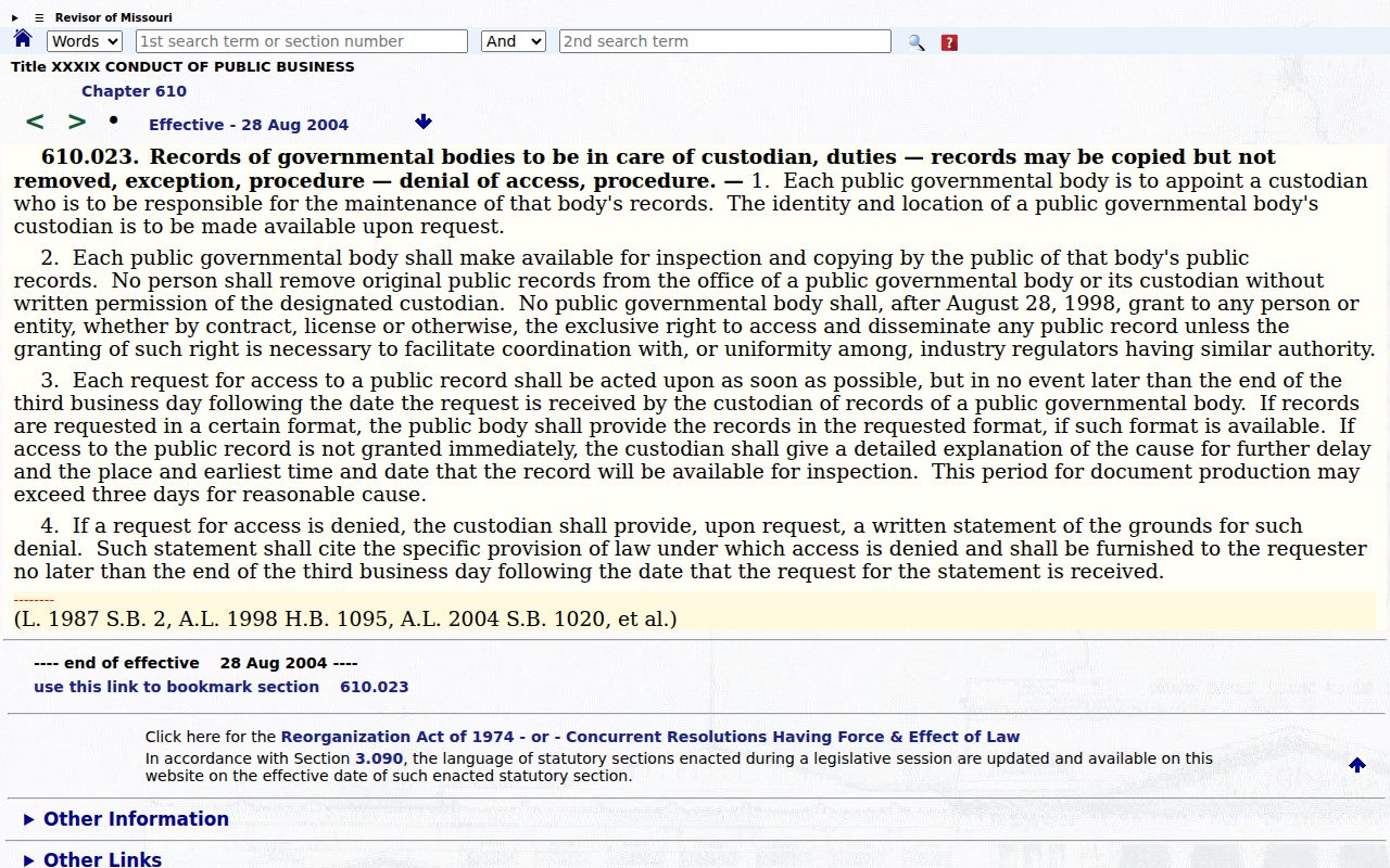 Douglas County civil docket Sunshine Law request procedure